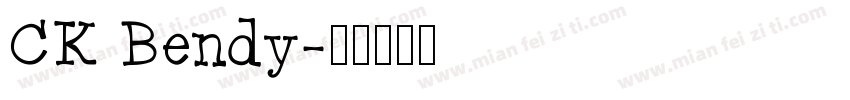 CK Bendy字体转换